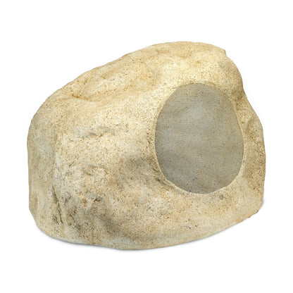 Rock-shaped pet cave on a white background