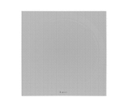 White rectangular object with a textured pattern on a white background