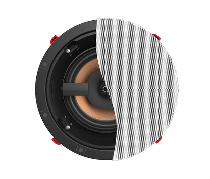 Ceiling speaker with grille on a white background