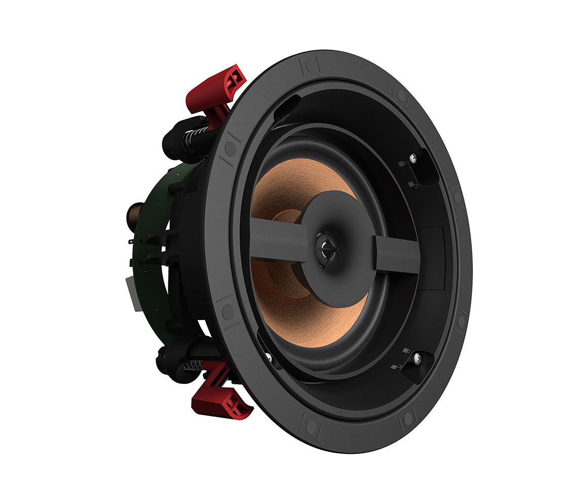 Speaker with visible brand logo on a white background