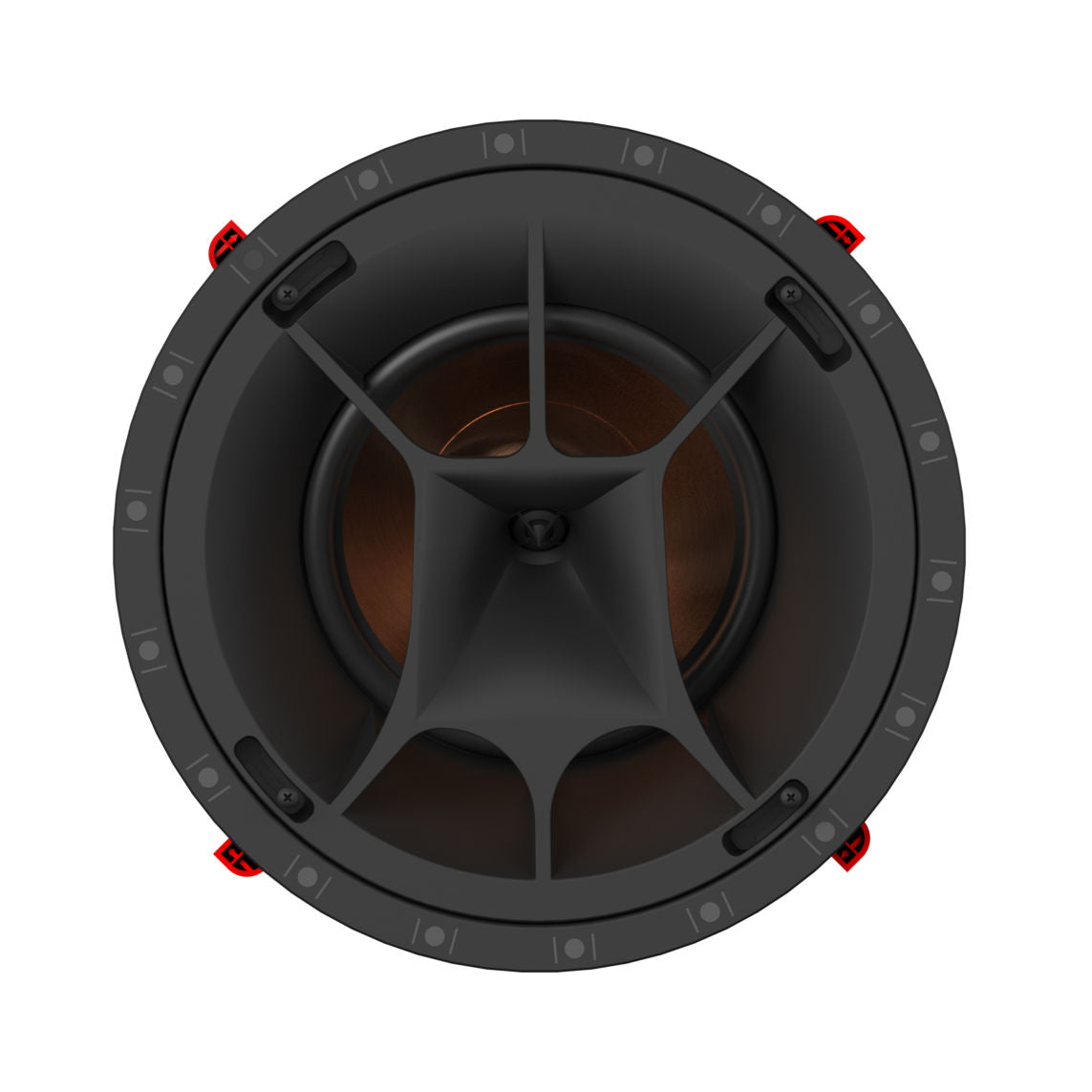 Black speaker on a white background