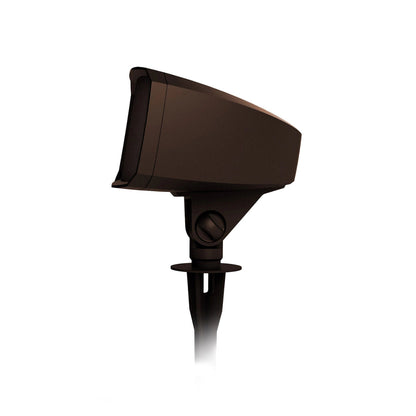 Brown outdoor light fixture on a white background