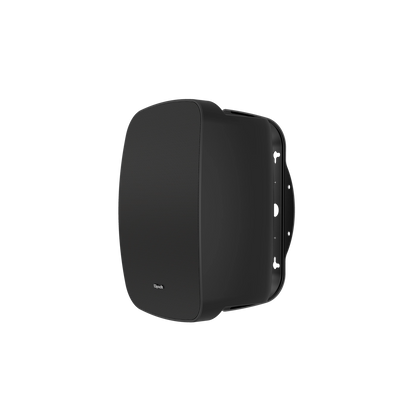 Black speaker on a white background