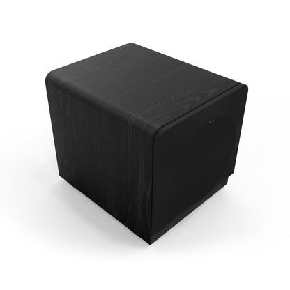 Black cube-shaped object on a white background
