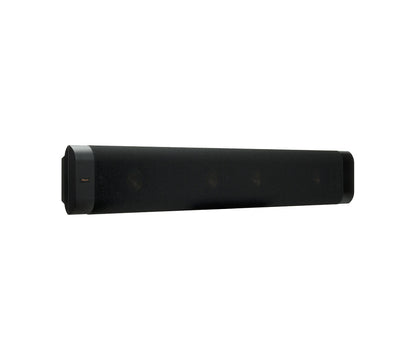 Black cylindrical object on a white background