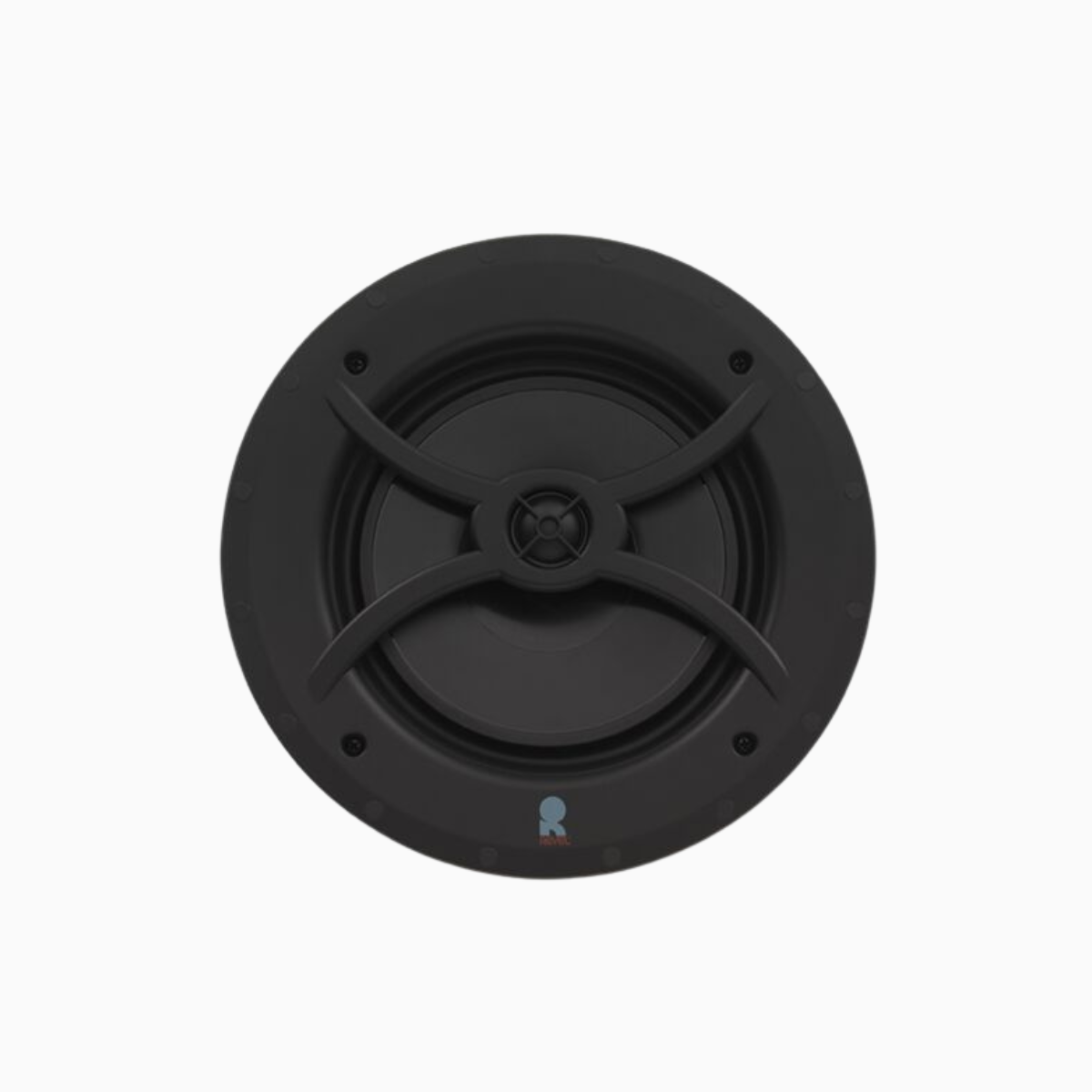 Black home button on a white background