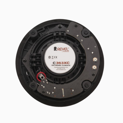 Revel speaker driver on a white background