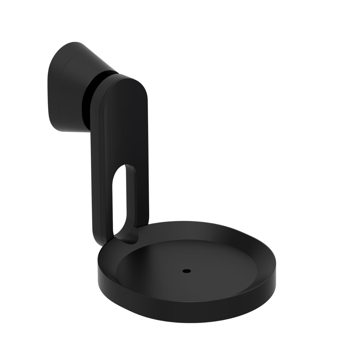 Black wall-mounted on a white background