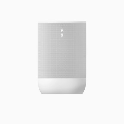 White Sonos speaker on a white background