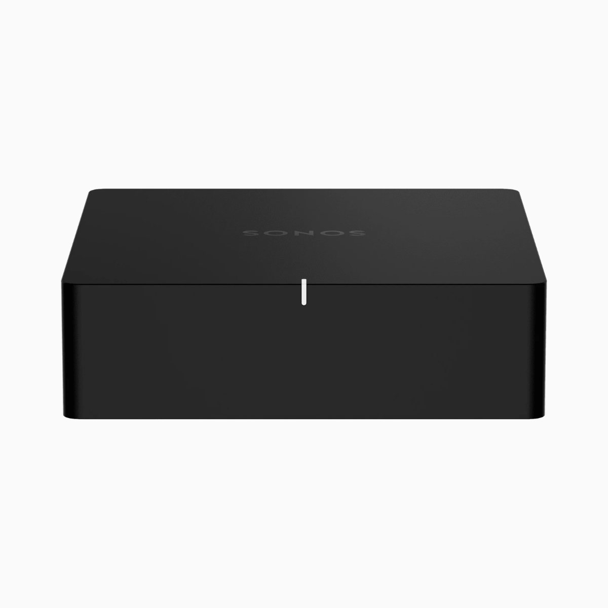 Black Sonos device on a white background