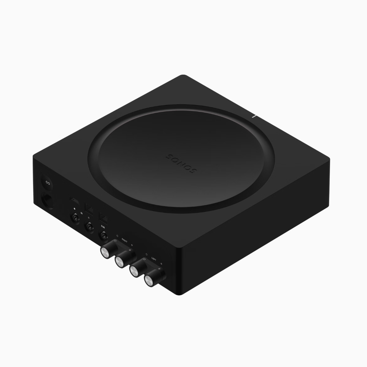 Sonos amplifier component on a white background