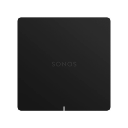 Black Sonos device on a white background