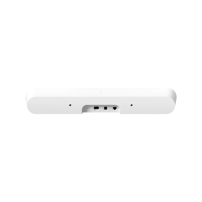 sonos ray with ports on a white background