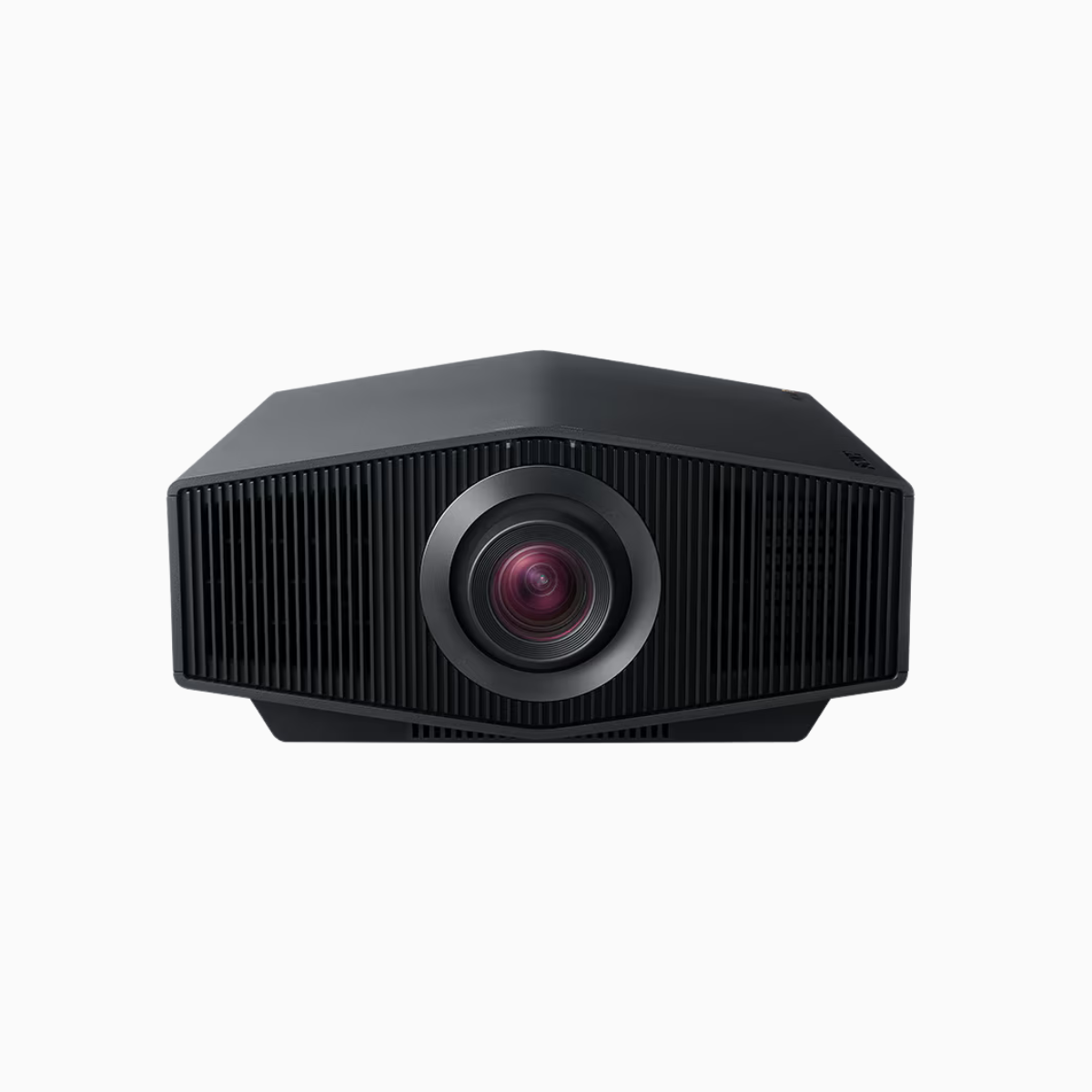 Black projector on a white background