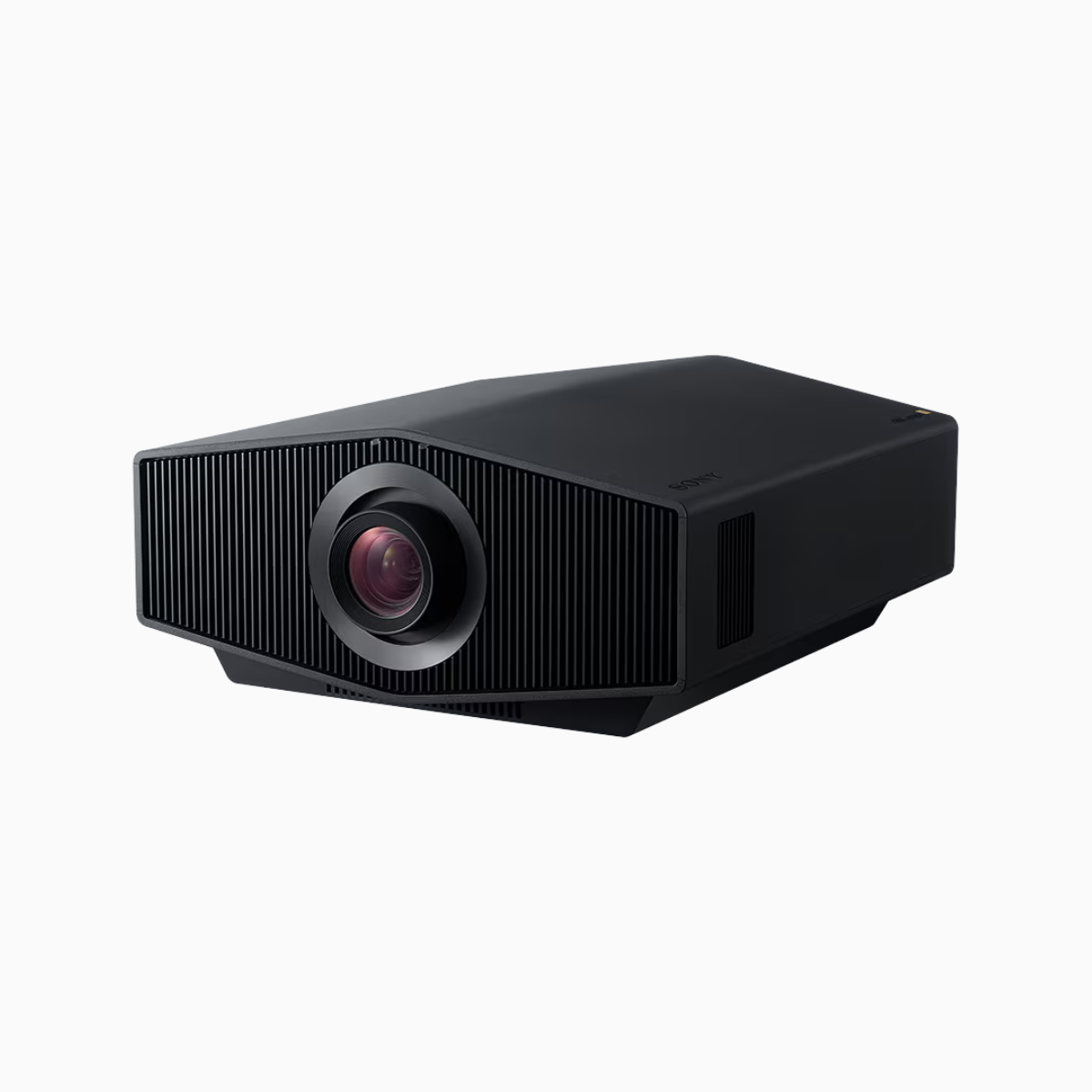 Black projector on a white background