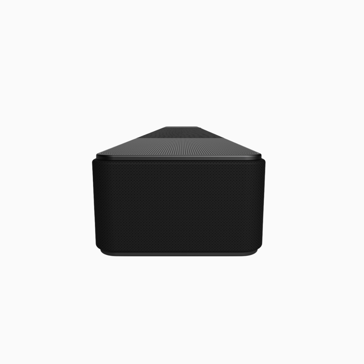 Black soundbar side view