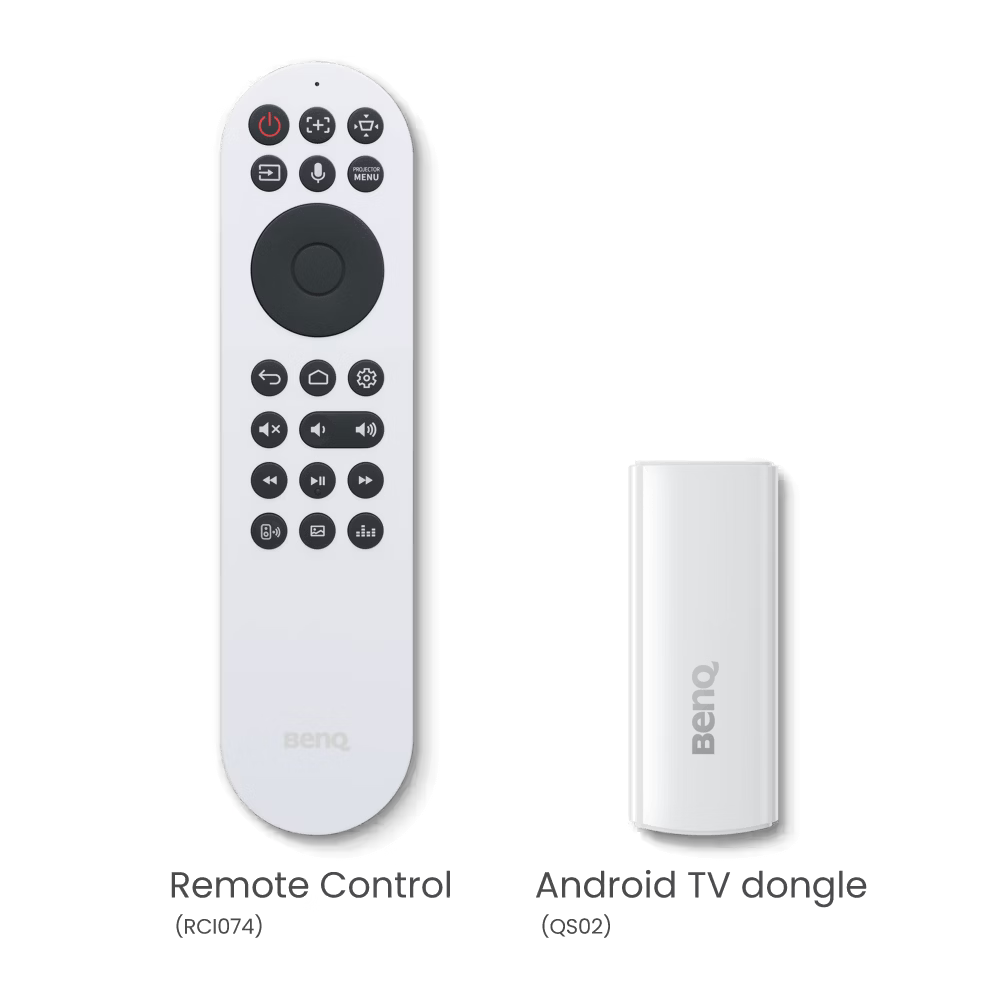 Remote view and dongal image in white background