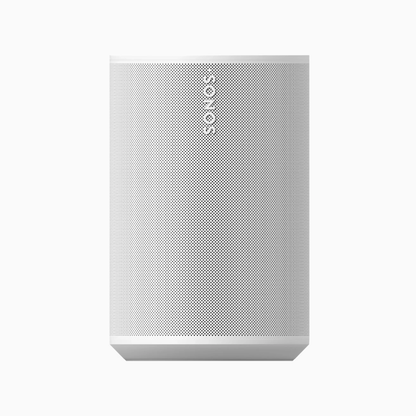 White Sonos speaker on a white background