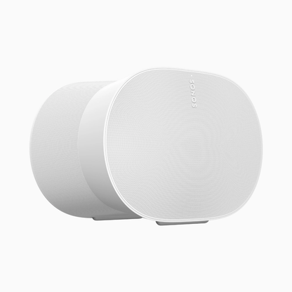 White Sonos speakers on a white background