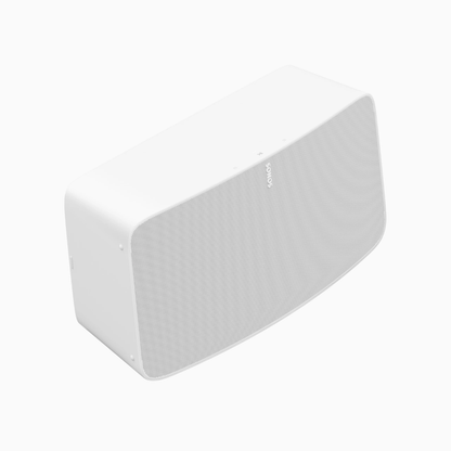 White outdoor speaker on a white background