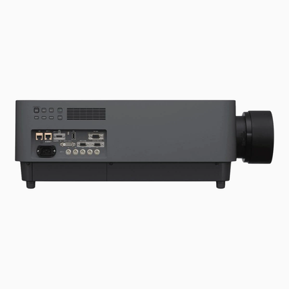 Black projector on a white background