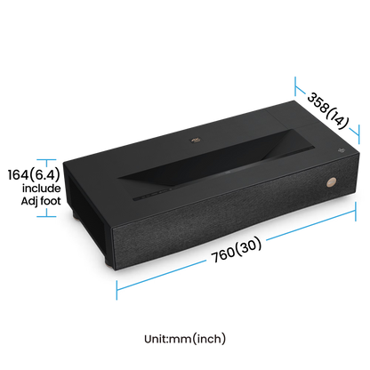 BenQ projector with brand logo on a transparent background