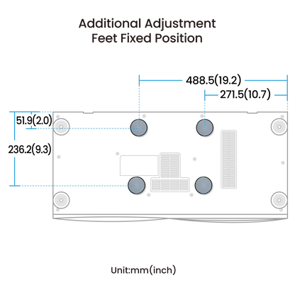 Technical diagram of a control panel with labeled components on a white background